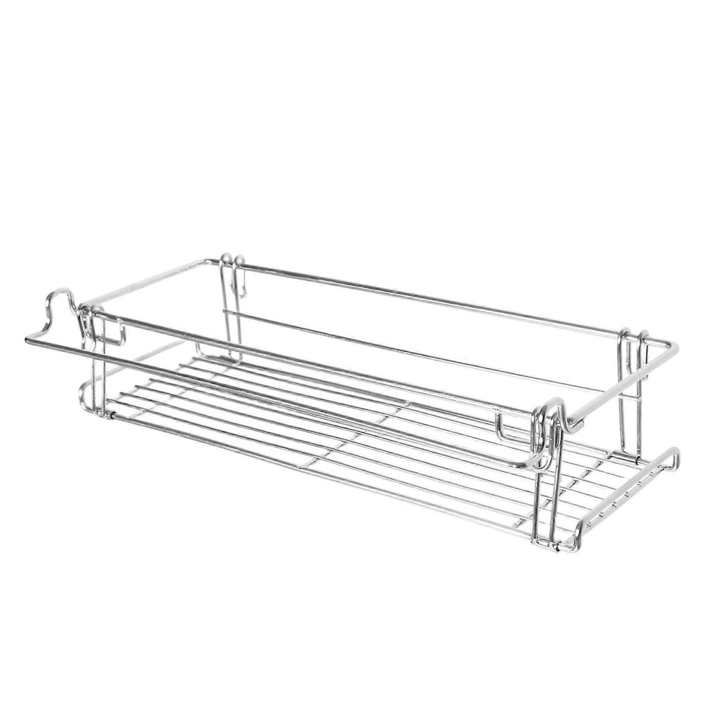 Outdoor Folding Table Side Storage Rack Aluminium Hanging Mesh Extension Basket
