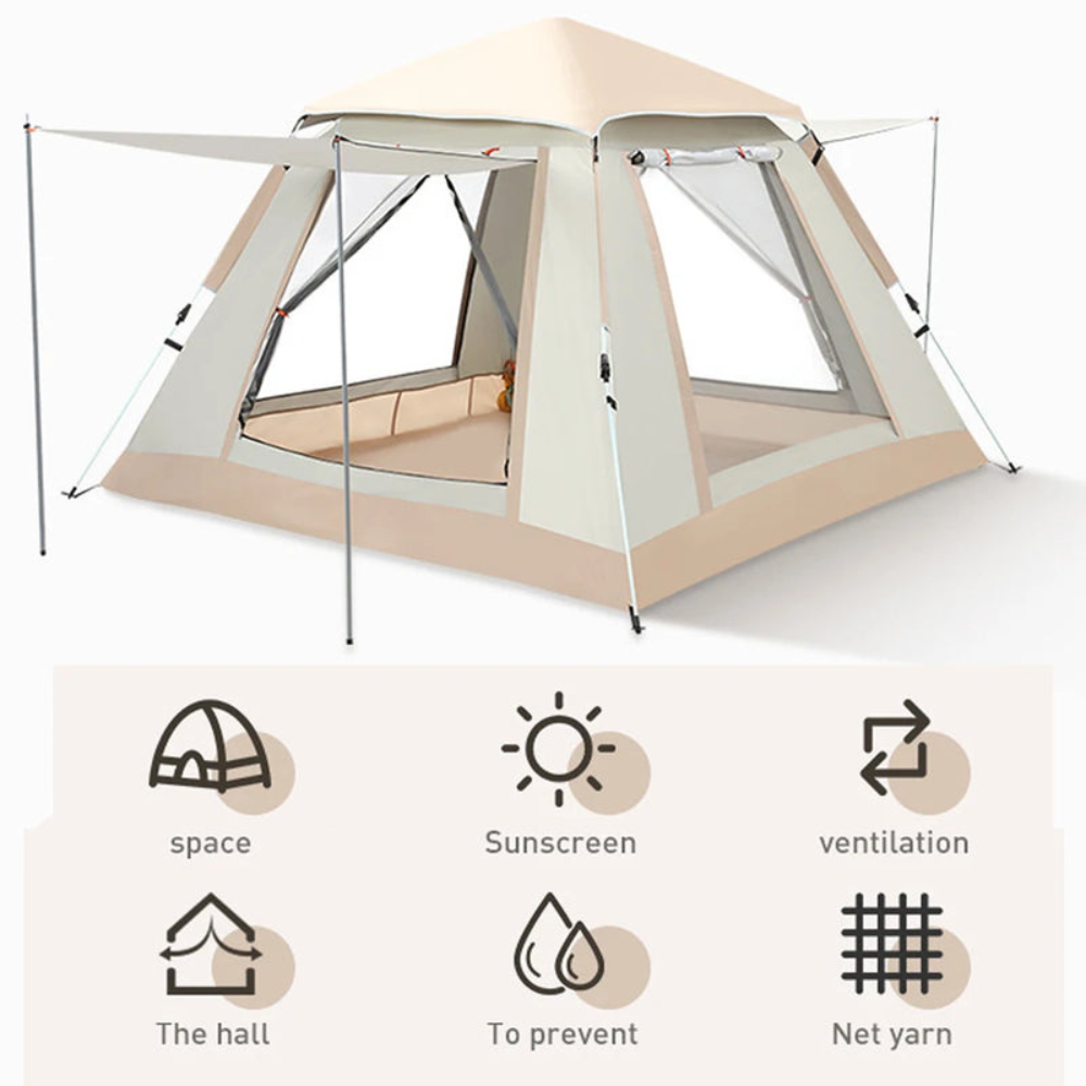Portable Instant Setup Camping Tent 2-3 Person Rainproof Outdoor Hiking Fishing Shelter