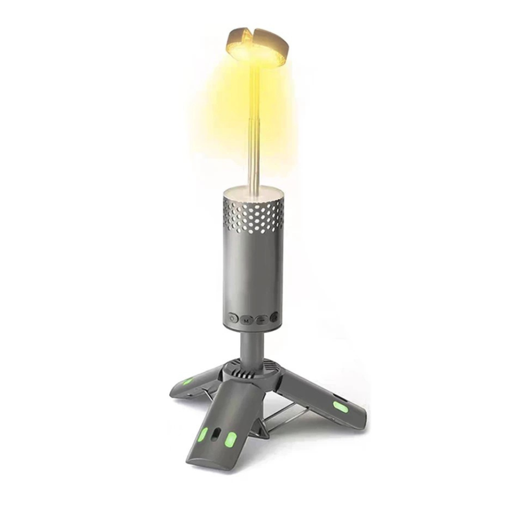 2-in-1 Rechargeable Camping Lantern Flashlight with Tripod Portable LED Light