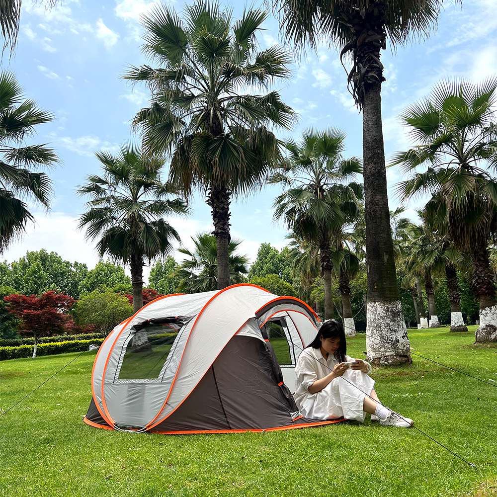 2-3 People Quick Opening Hand Throw Tent Waterproof Camping Boat Tent Outdoor Tent Fully Automatic Pop-up
