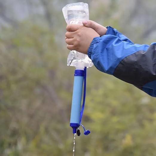 Compact Portable Water Filter for Camping Hiking Outdoor Emergency Drinking