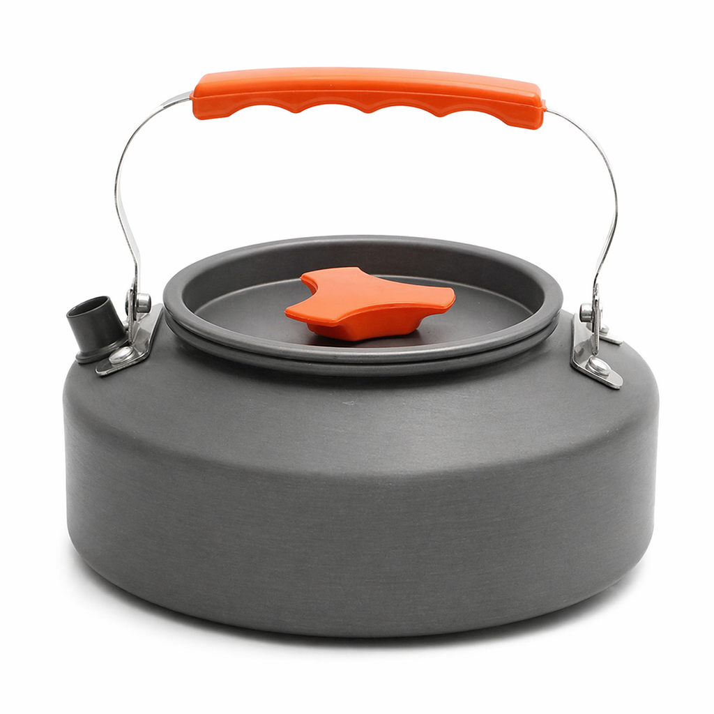 Portable Aluminum Camping Kettle Lightweight Outdoor Tea Coffee Pot 1.6L