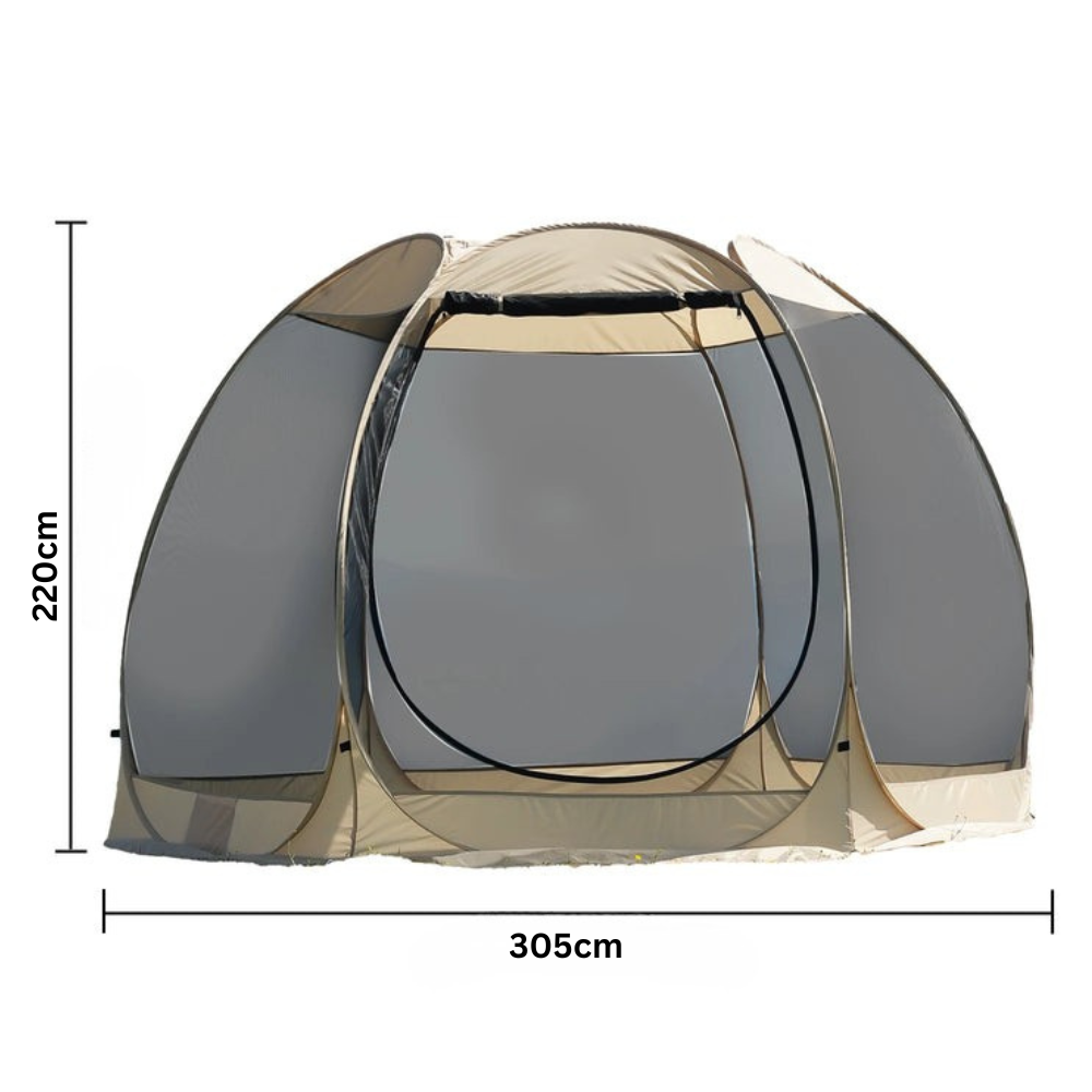 Automatic Pop Up Screen Tent 6-8 Person Mosquito Net Camping Patio Outdoor Shelter
