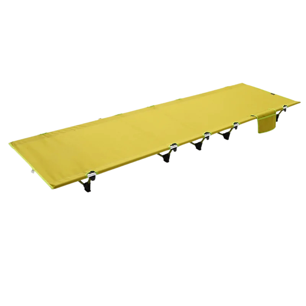Portable Folding Camping Cot Lime Green Lightweight Outdoor Travel Bed