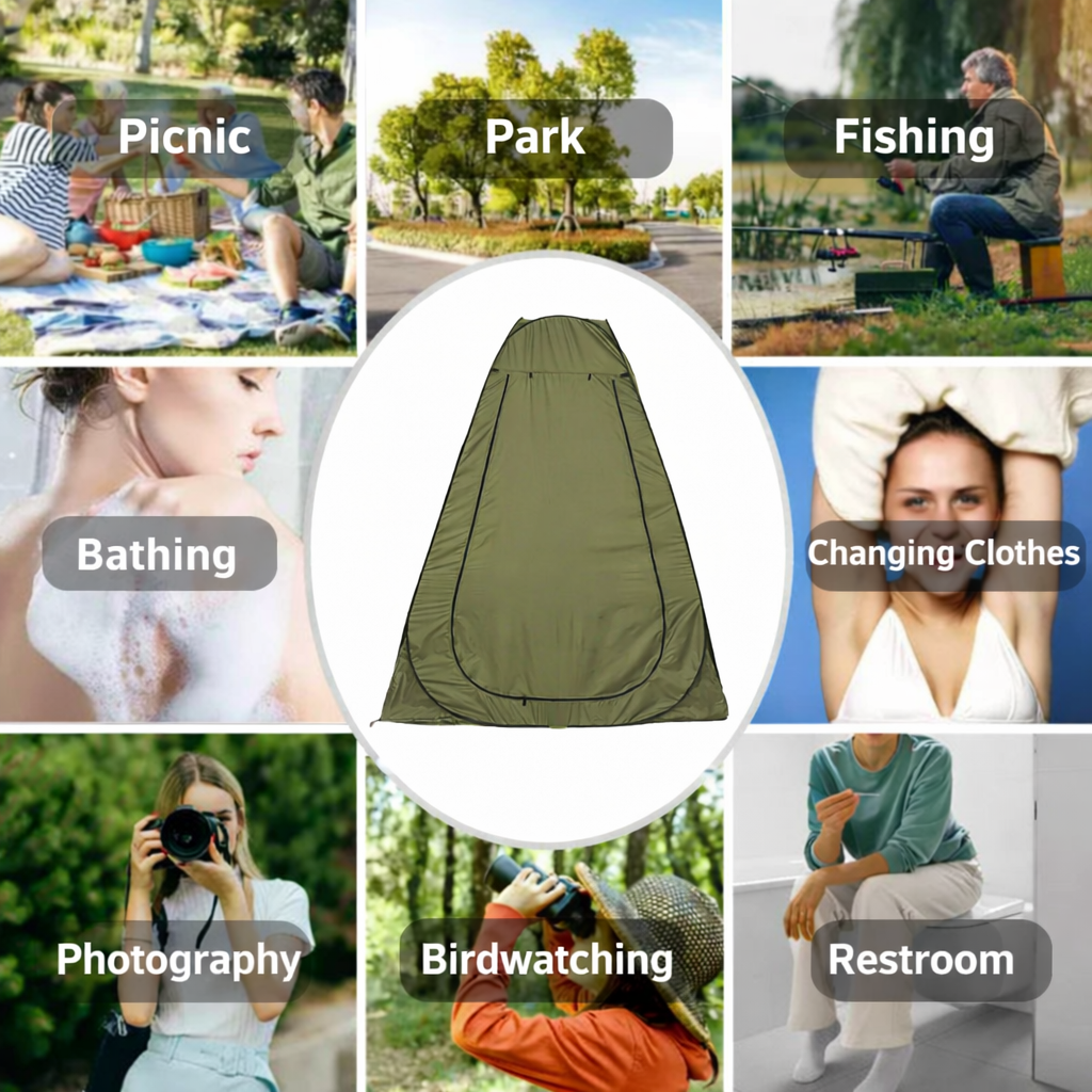 Portable Pop-Up Camping Shower Tent Privacy Changing Toilet Shelter Waterproof Outdoor