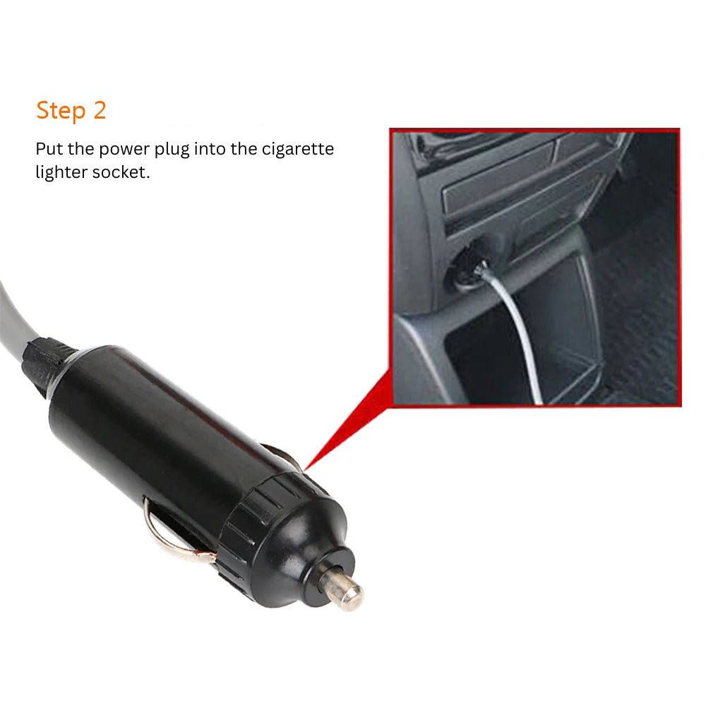 12V Portable RV Caravan Shower Pump Kit with Car Plug Adapter
