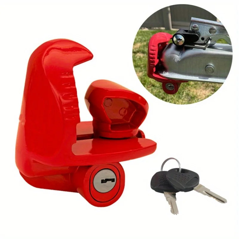 Universal Trailer Hitch Lock Heavy Duty Anti-Theft Coupler Lock
