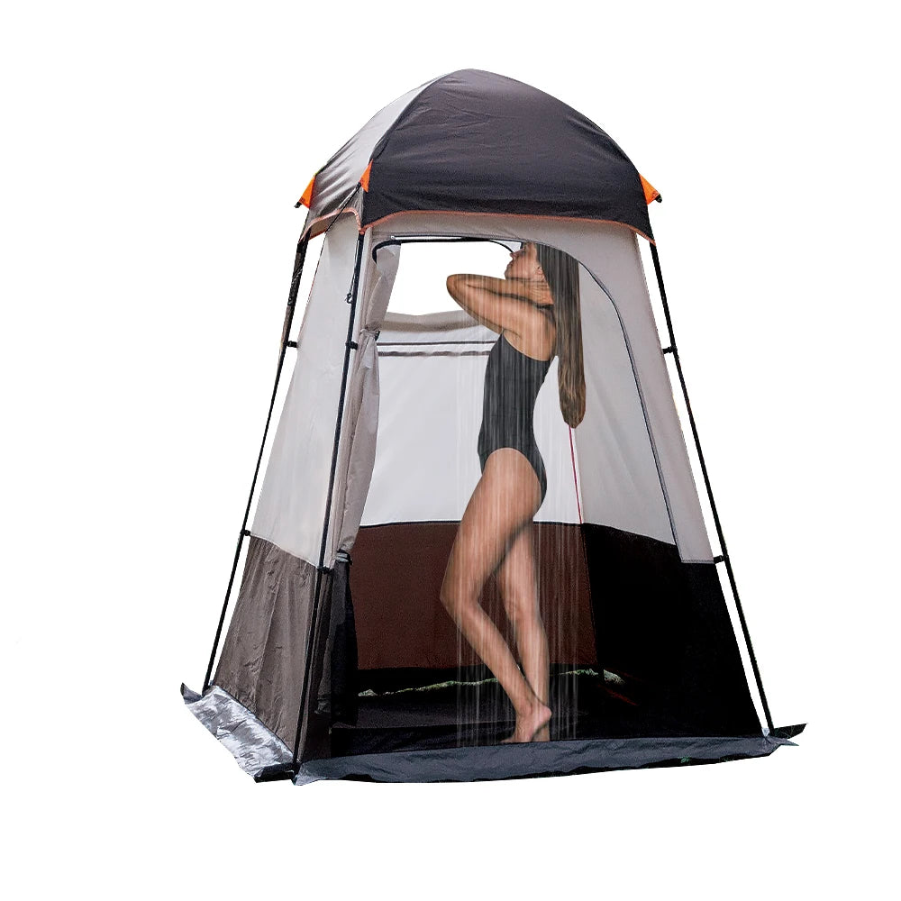 Portable Outdoor Privacy Shower Tent Double Layer Waterproof Changing Shelter Camping Toilet