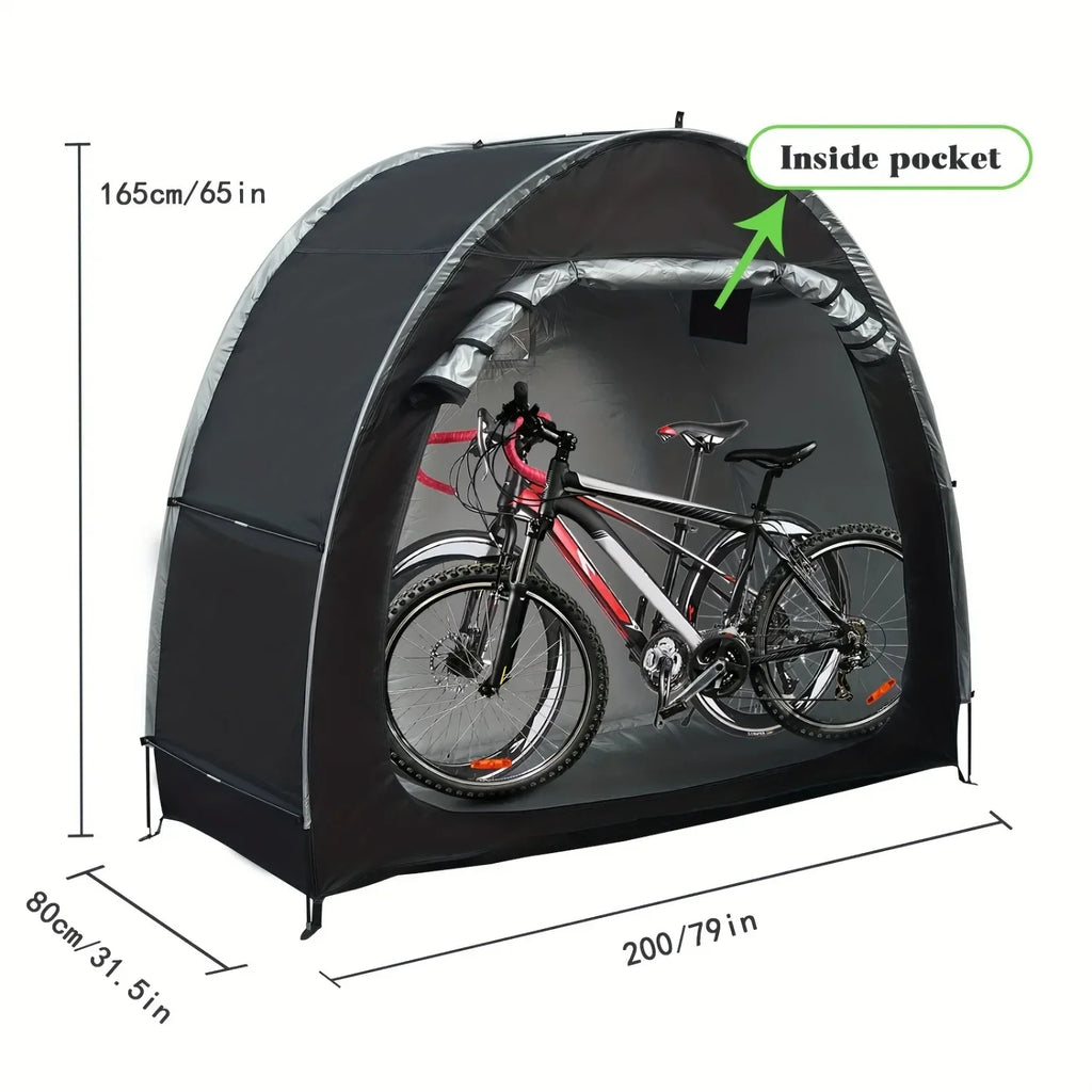 Waterproof Bike Storage Shed Tent for 1–2 Bicycles – Foldable Outdoor Shelter
