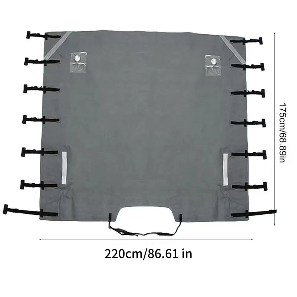 Universal RV Caravan Front Towing Cover Waterproof Oxford Protector with Reflective Strip