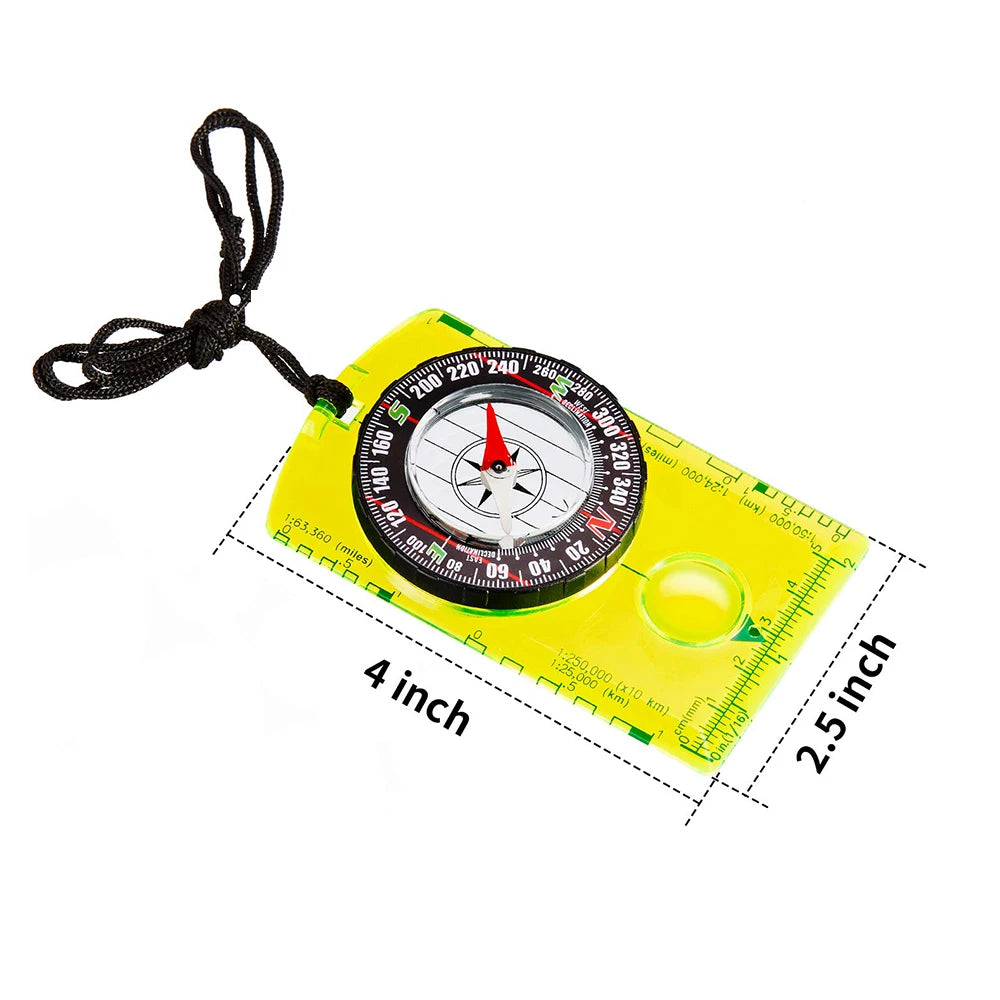 Waterproof Outdoor Navigation Compass for Hiking, Camping, Backpacking and Orienteering
