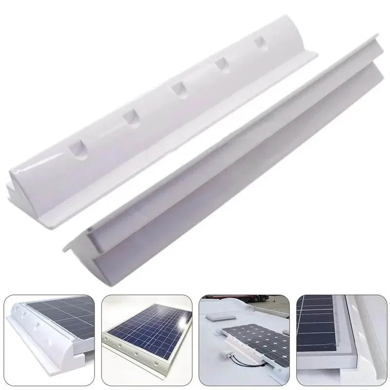 2 Piece Solar Panel Mounting Bracket Set ABS Spoiler Mount for RV Boat and Motorhome