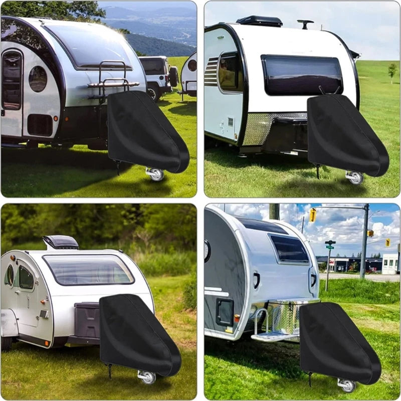 Portable Trailer Hitch Cover Waterproof Drawbar Coupling Protector Oxford Fabric