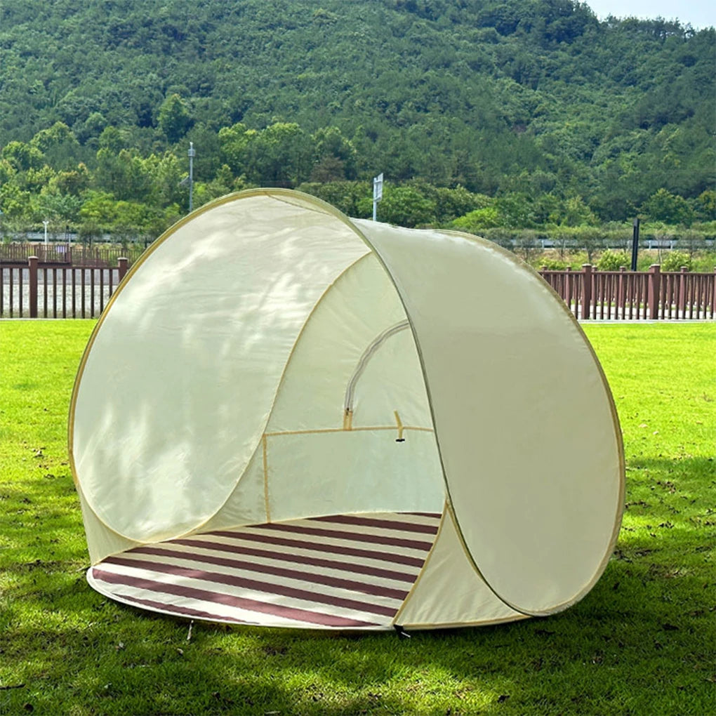 Foldable Outdoor Tent 3-4 Person Instant Setup Beach Camping Sun Shelter