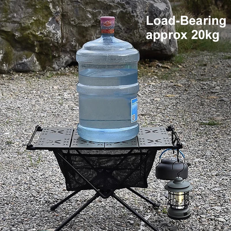 Camping Folding Table with Aluminum Alloy Frame – Portable Outdoor BBQ and Picnic Table