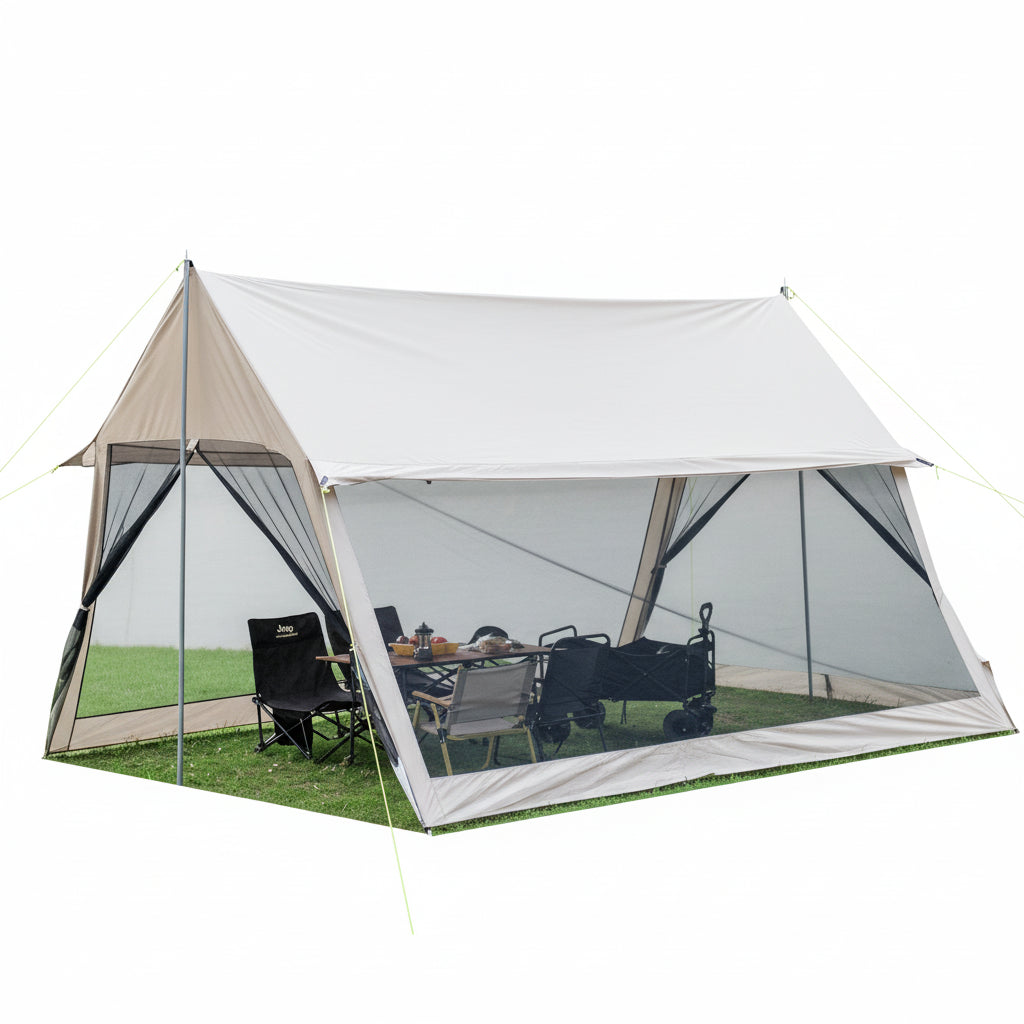 Foldable Outdoor Canopy Tent 6-10 Person Waterproof Sun Shade Shelter for Beach Camping Park