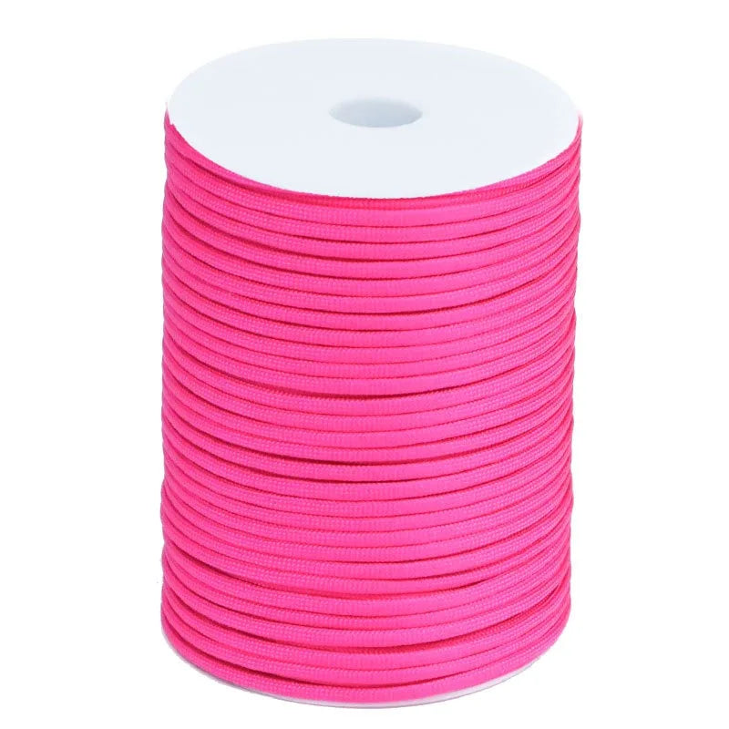 100m 550 Paracord Rope 4mm 7-Core Braided Cord for Camping Survival and Outdoor Use