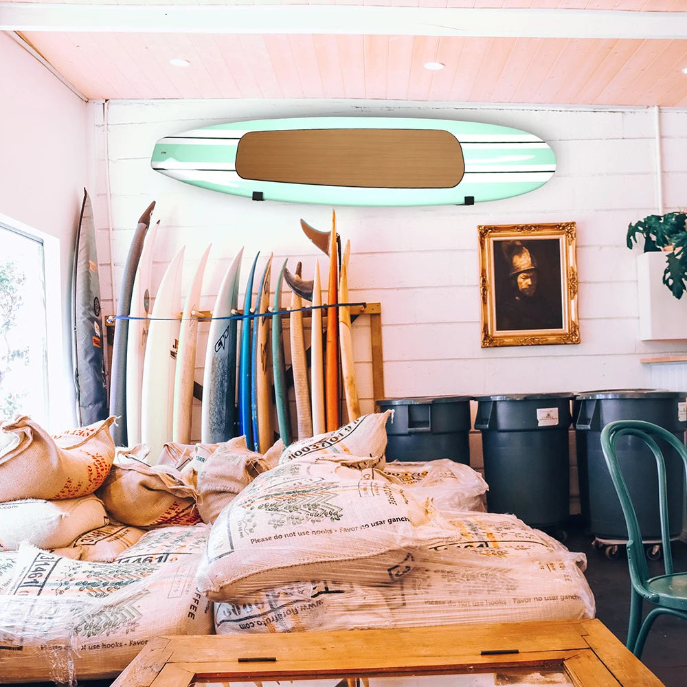 Aluminum Surfboard Wall Rack 2PCS – Indoor Display & Storage Stand for SUP, Longboards & Shortboards