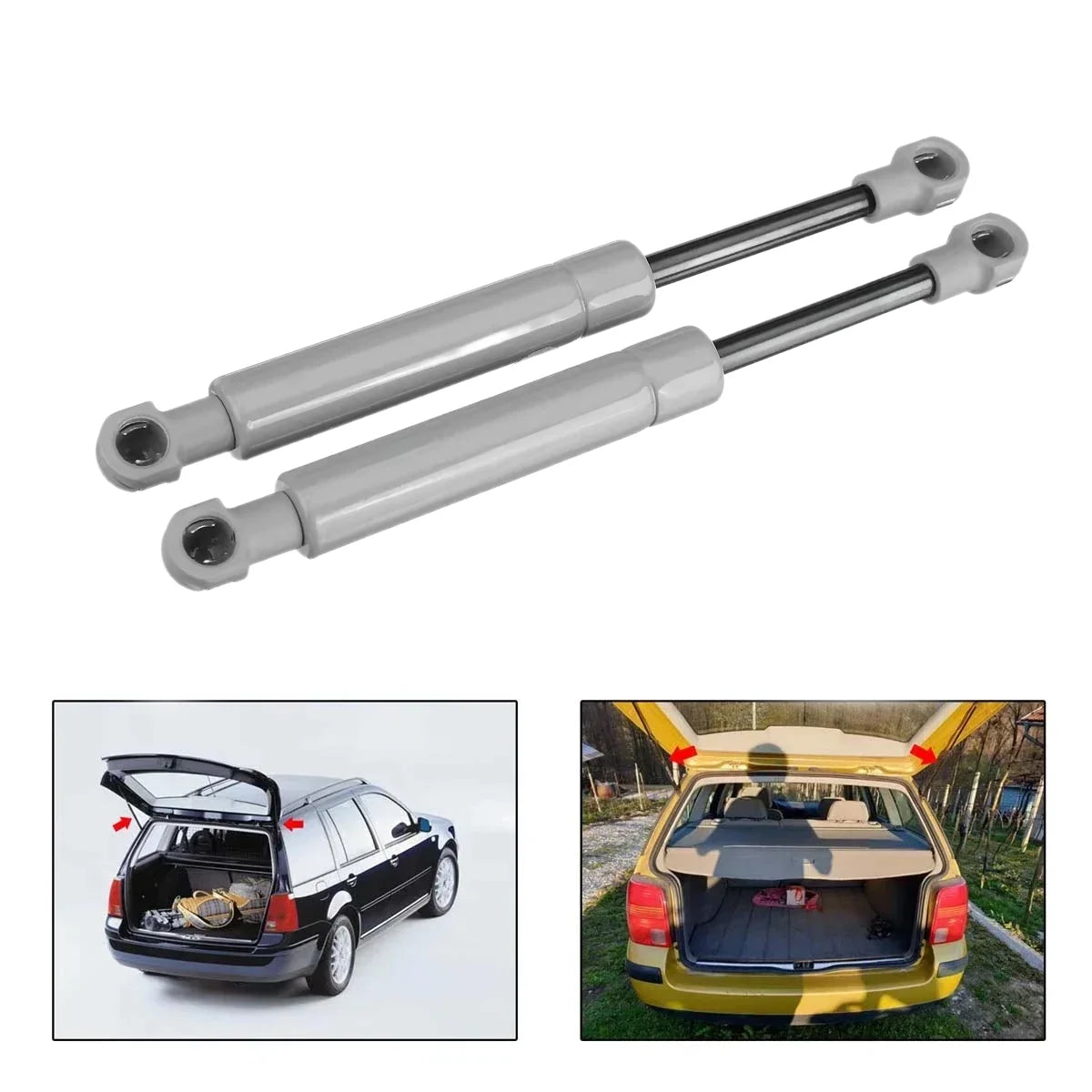Heavy Duty Gas Strut Bars 195mm 250N/380N Support Rods for Car RV Caravan