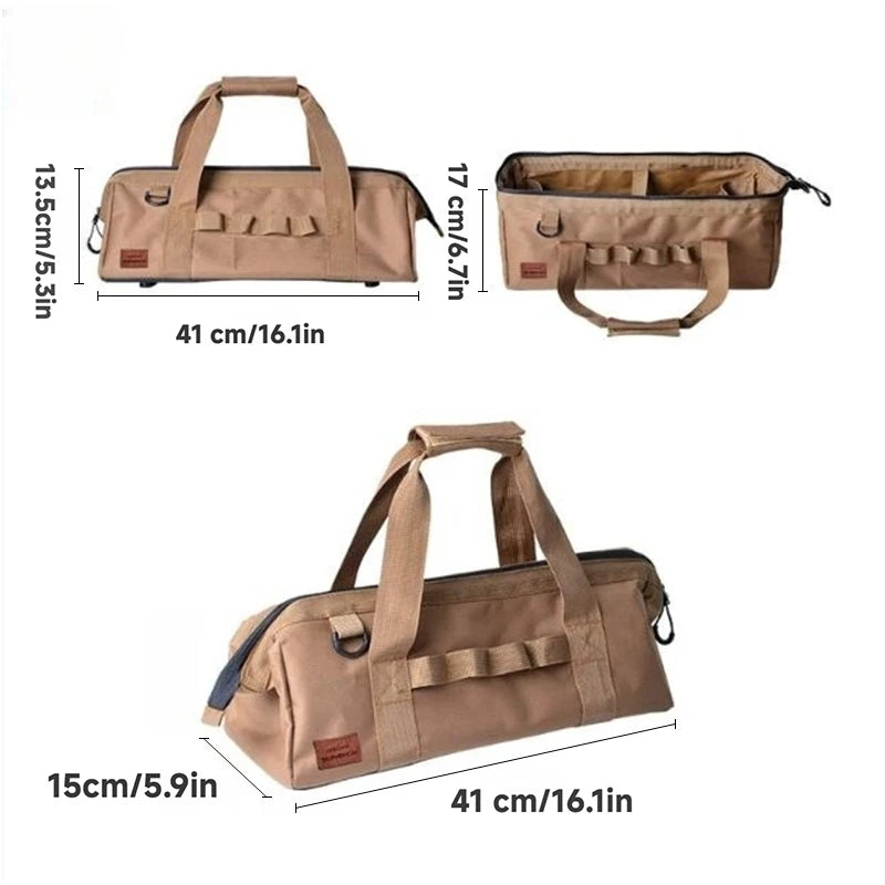 Camping Tent Peg Storage Bag Large Capacity Lightweight Tool Organizer for Outdoor Garden Beach