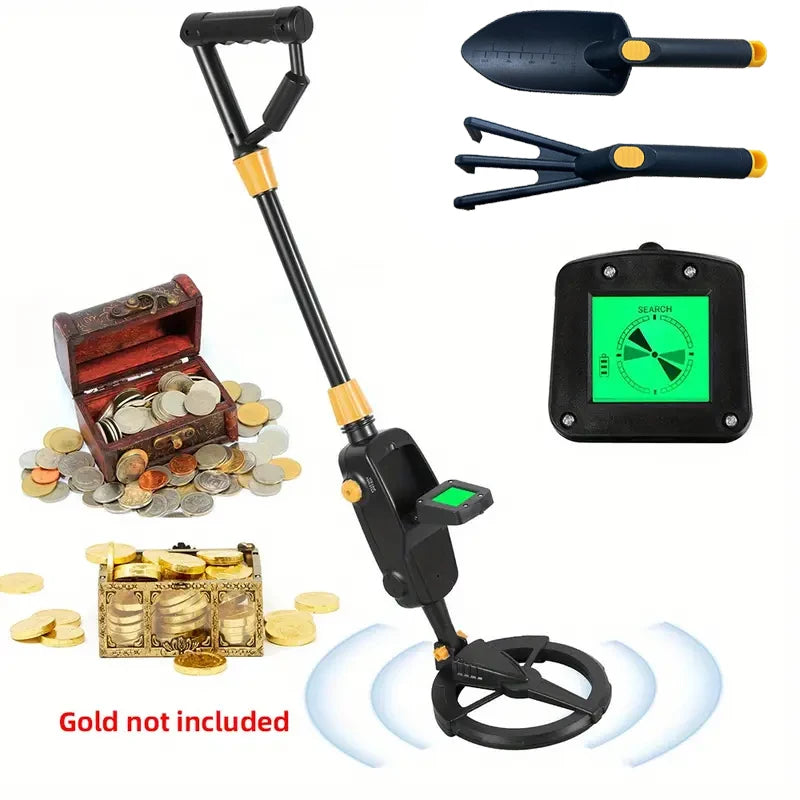 7.4 Inch Waterproof Metal Detector with Adjustable Shaft 24–35 Inch