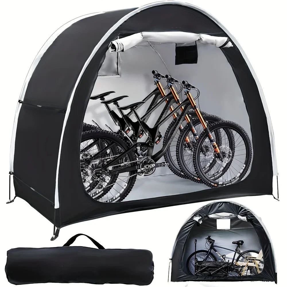 Waterproof Bike Storage Shed Tent for 1–2 Bicycles – Foldable Outdoor Shelter