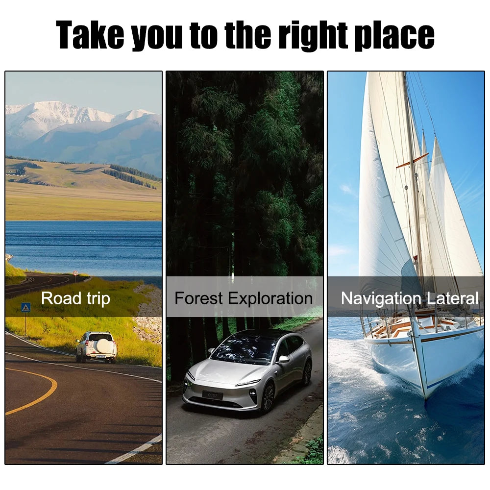 2-in-1 Car Dashboard Compass with Slope Meter – Foldable High-Precision Navigation Tool for Vehicle & Boat