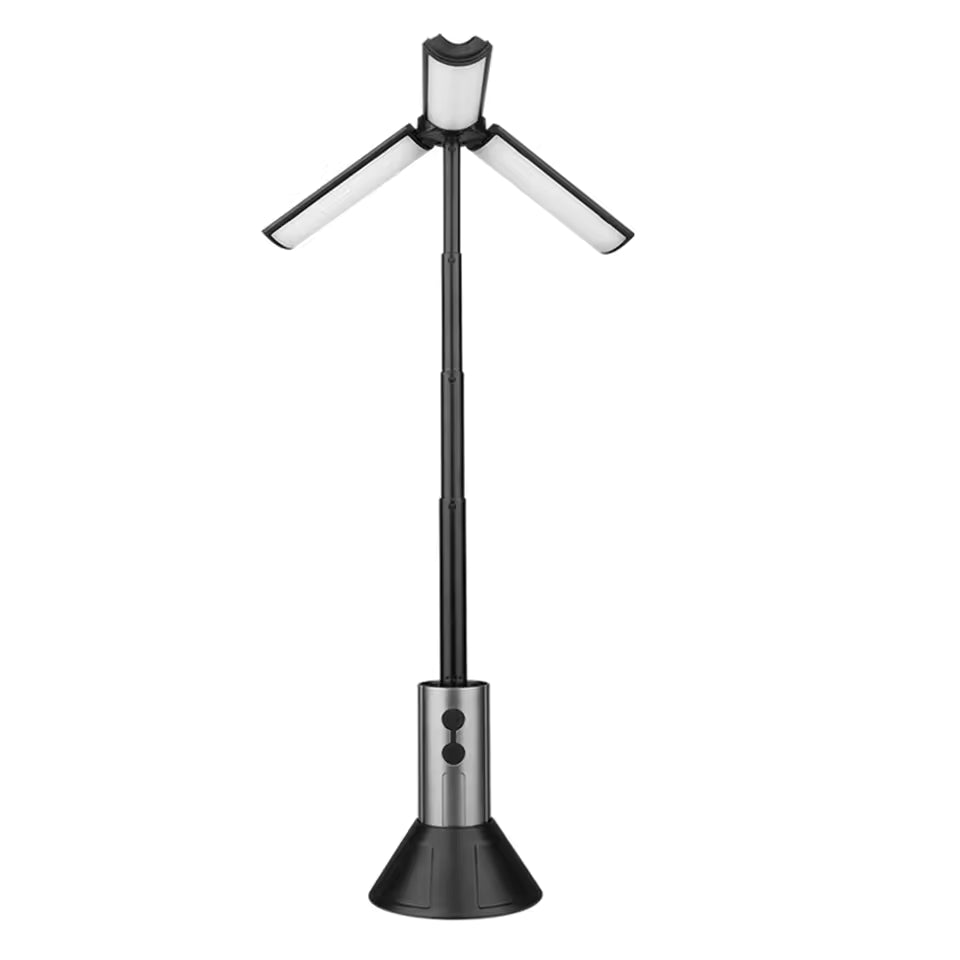 2-in-1 Rechargeable Telescopic Camping Lantern & Flashlight with Hook, Waterproof Outdoor Work Light