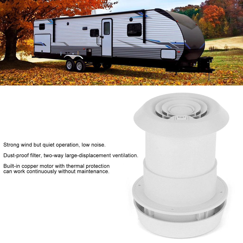 12V RV Caravan Roof Ventilation Fan with Quiet Exhaust Cooling System