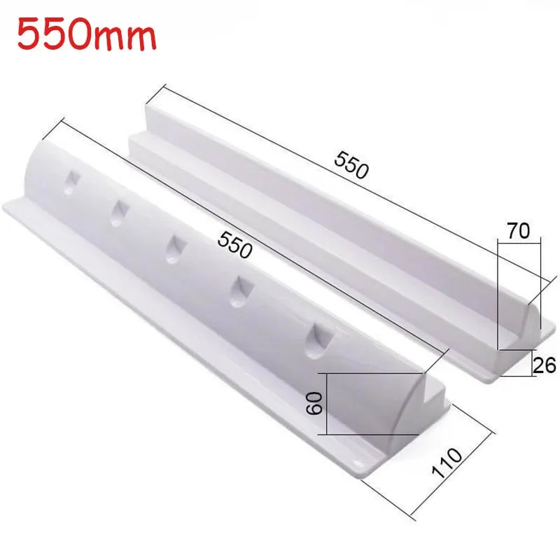 2 Piece Solar Panel Mounting Bracket Set ABS Spoiler Mount for RV Boat and Motorhome