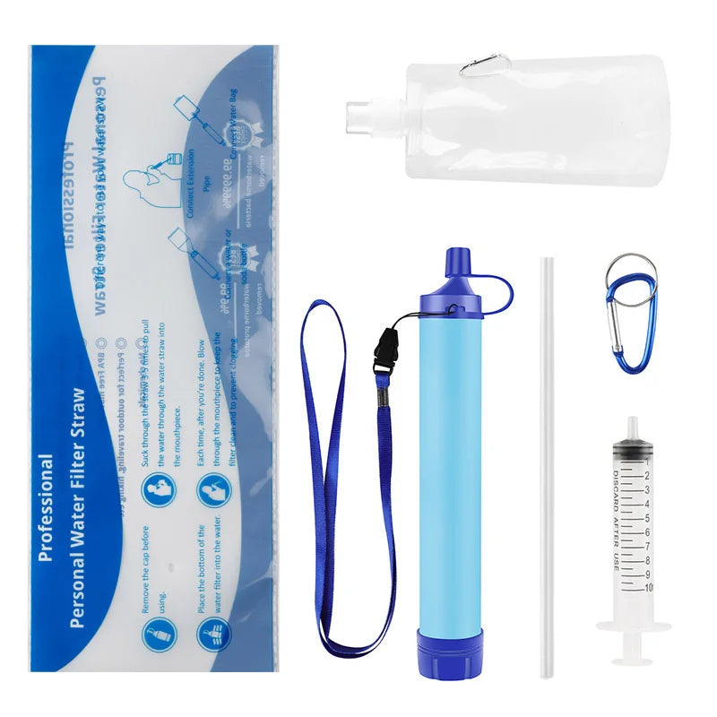 Compact Portable Water Filter for Camping Hiking Outdoor Emergency Drinking