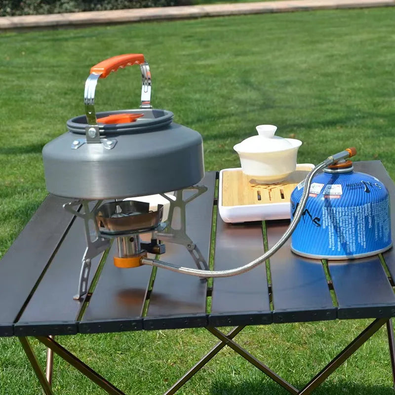 Outdoor Portable Camping Kettle Aluminum Alloy Tea Coffee Pot 1.1L–2.5L for Hiking Fishing