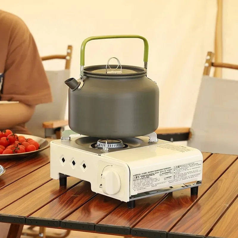 Lightweight Aluminum Alloy Camping Tea Kettle Portable Outdoor Boiling Pot 1.2L–1.8L