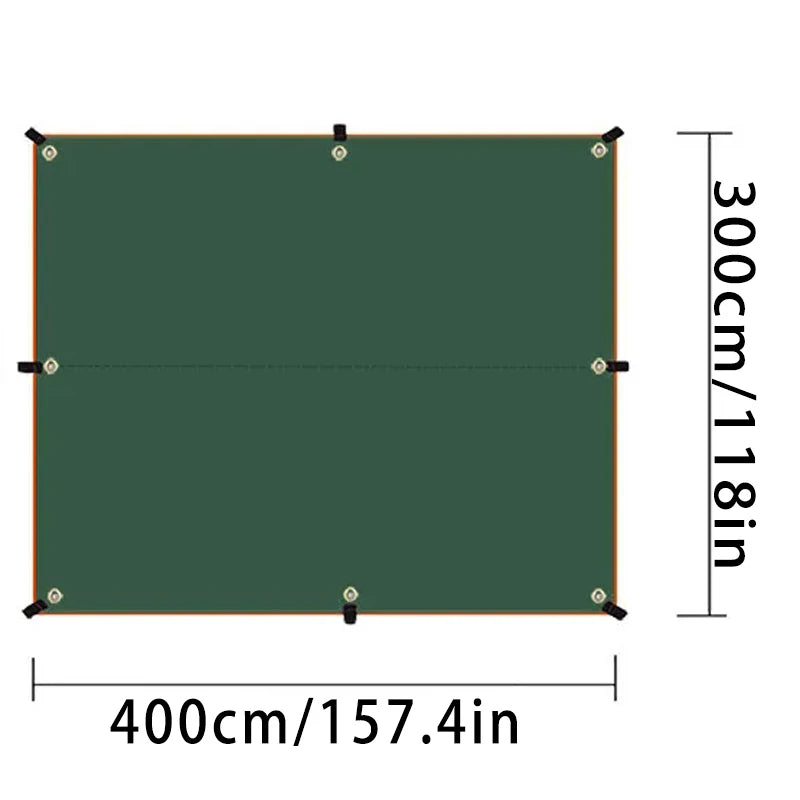 Lightweight Waterproof Camping Canopy 300 x 400cm Sunshade Shelter for Outdoor Garden and Backpacking