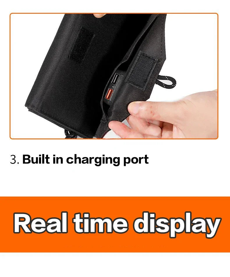 100W 6-Fold Portable Solar Panel Charger with USB 5V & DC Output