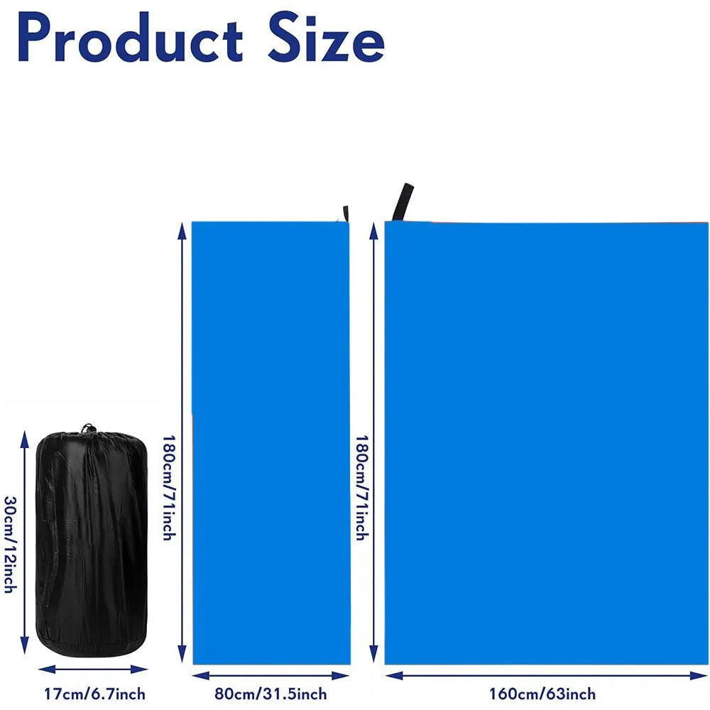 Ultra-Light Fleece Sleeping Bag Liner – Portable Travel Sheet for Adults, Warm Camping Tent Bed