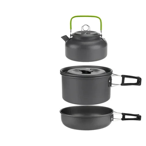 Camping Cookware Set for Hiking, Picnic, and Backpacking Trips