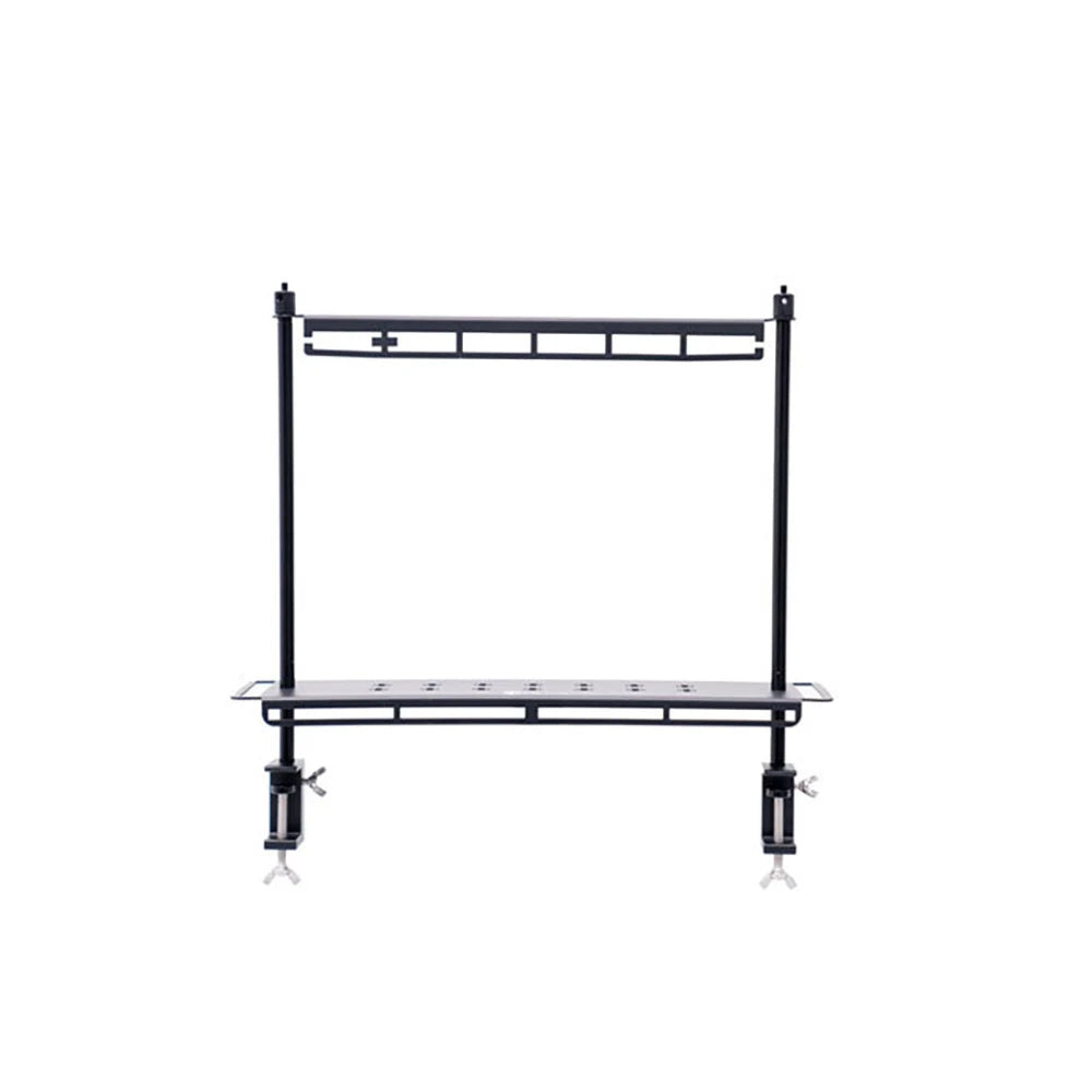 Camping Table Rack with Lantern Stand and Storage Shelf – Detachable Outdoor Hanging System
