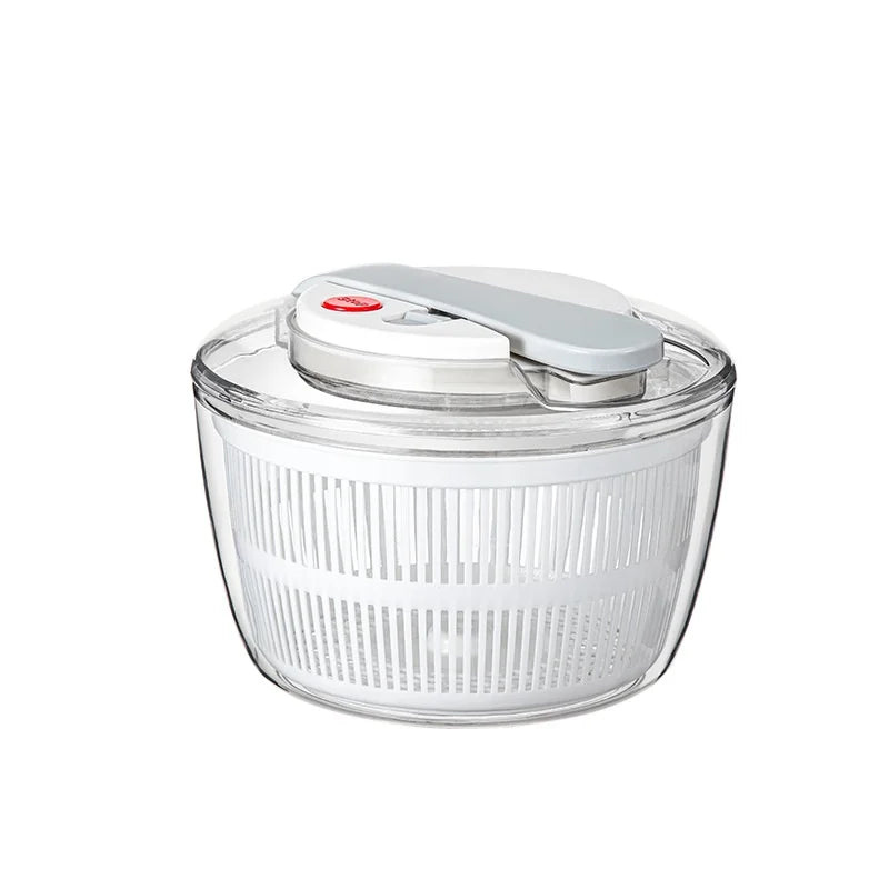 3L Salad Spinner Vegetable Washer & Dryer Bowl, Detachable PP Basket for Lettuce, Fruit & Greens