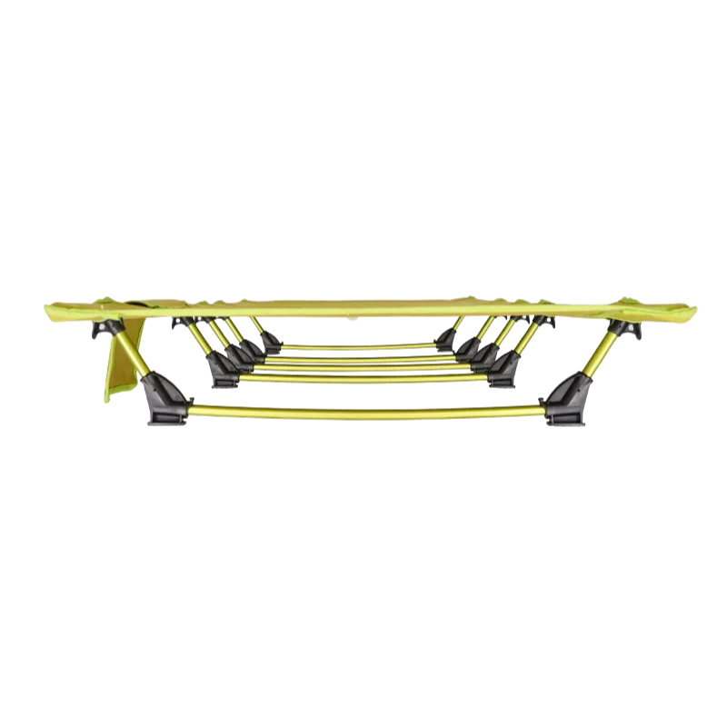 Portable Folding Camping Cot Lime Green Lightweight Outdoor Travel Bed