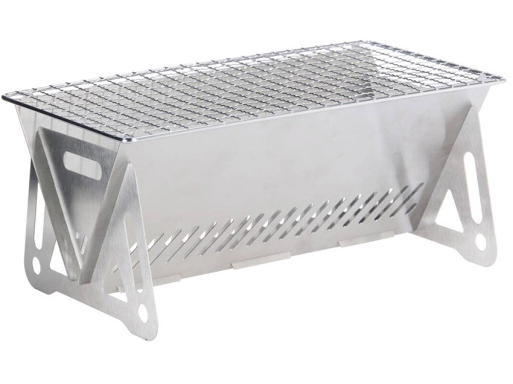 Stainless Steel Camping BBQ Grill Rack for Firewood Stove