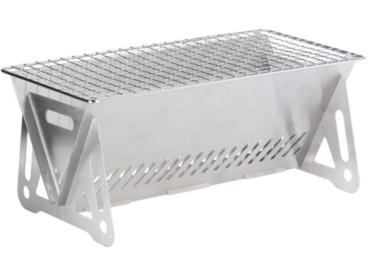 Stainless Steel Camping BBQ Grill Rack for Firewood Stove