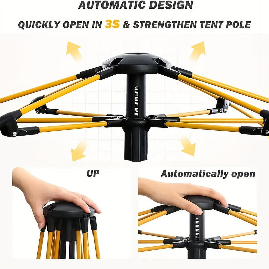 Quick Opening Automatic Camping Tent 1-2 Person Waterproof Portable Outdoor Hiking Shelter